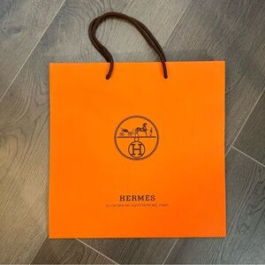 Authentic Hermes medium paper gift bag